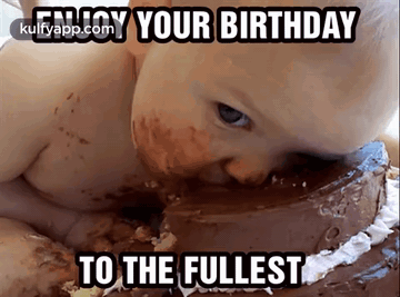 Baby On Cake .Gif GIF