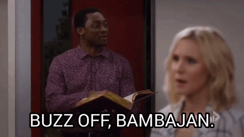 Back Off Eleanor Shellstrop GIF