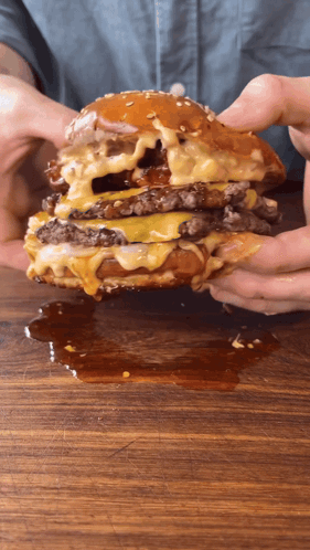 Bacon Burger Food GIF