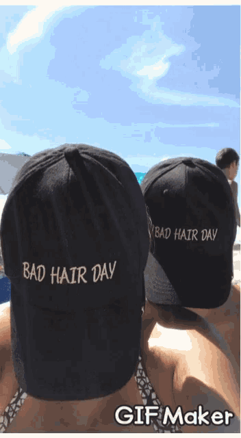 Bad Hair Day Cap GIF