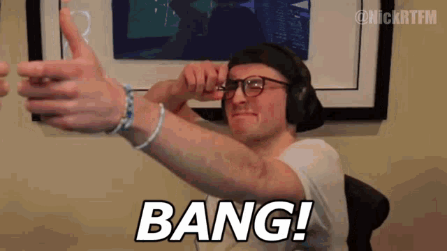 Bang Finger Shooting GIF