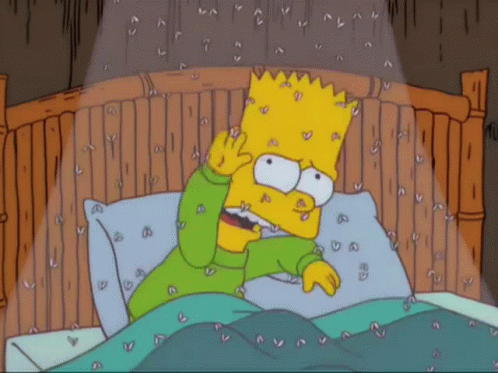 Bart Simpson Mosquitos GIF
