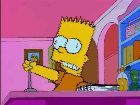 Bart Simpson Shocking GIF