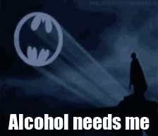 Batman Alcohol Batman Drinking GIF