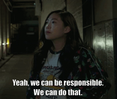 Be Responsible Awkwafina GIF