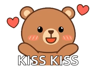 Bear Blowakiss GIF