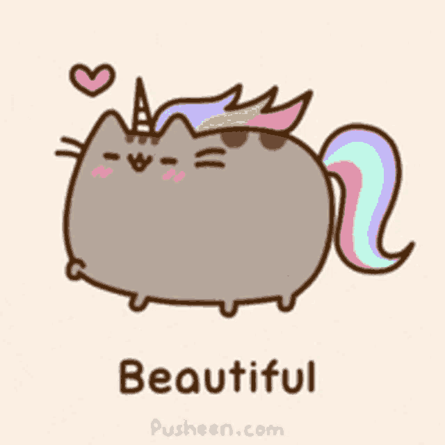 Beautiful Pusheenicorn GIF