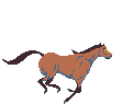 Beautiful Running Horse Sprite Animation Sticker