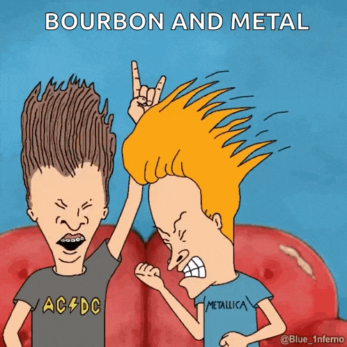 Beavis And Butthead Headbanging GIF