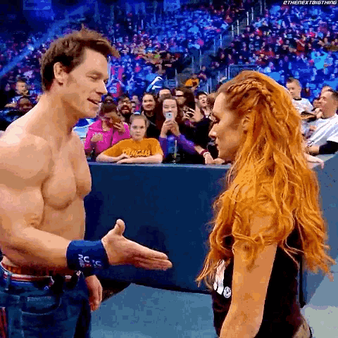 Becky Lynch John Cena GIF