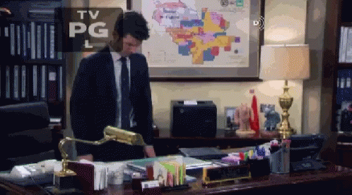 Ben Wyatt Surprise GIF