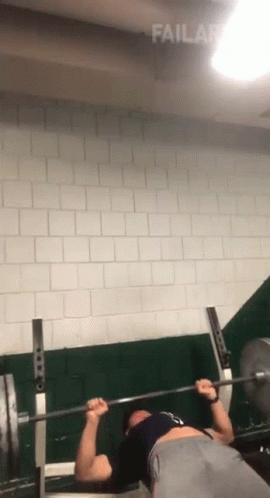 Bench Press Failarmy GIF