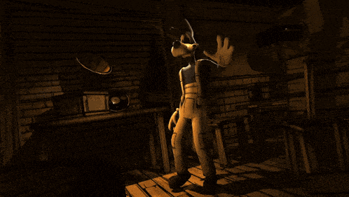 Bendy Boris And The Ink Machine Lone Wolf Dark Revival Survival GIF