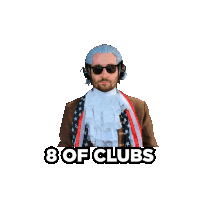 Benjammins 8 Of Clubs Sticker