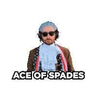 Benjammins Ace Of Spades Card Sticker