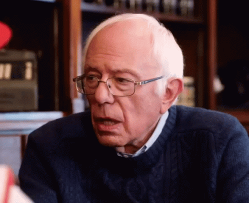 Bernie Sanders Laugh GIF