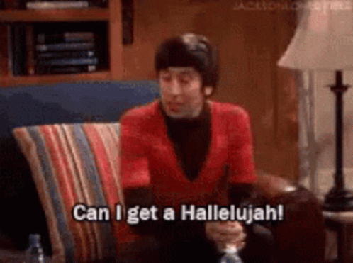 Big Bang Theory Hallelujah GIF