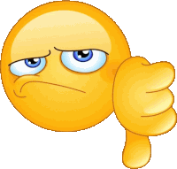 Big Thumbs Down Emoticon Sticker