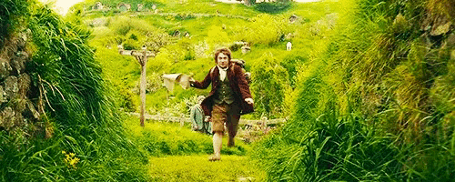 Bilbo Baggins Running GIF
