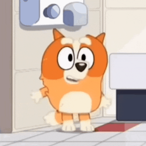 Bingo Bathroom Bluey GIF