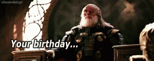 Birthday Thor GIF