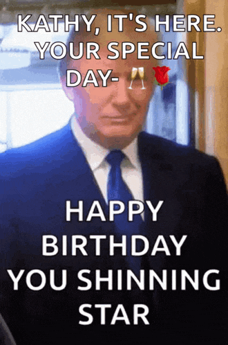 Birthday Trump GIF