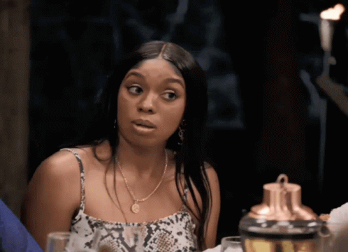 Black Woman Shocked Face Shocked GIF