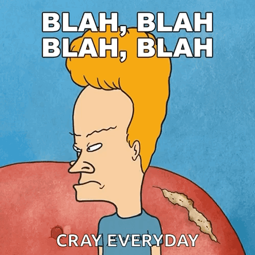 Blah Blah Blah Blah Beavis GIF