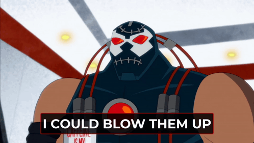 Blow Them Up Bane Bane Harley Quinn GIF