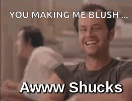 Blushing Shucks GIF