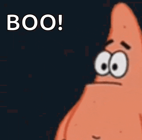 Boo Patrick Star GIF