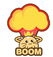 Boom Cat Sticker
