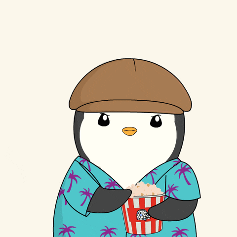 Bored Penguin GIF