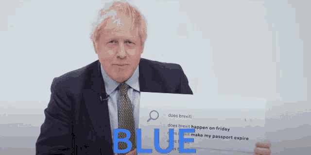 Boris Johnson Blue GIF