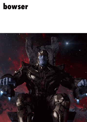 Bowser Thanos GIF