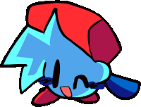 Boyfriend Fnf Kirby Sticker