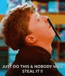 Break Fast Club Nose Pen GIF