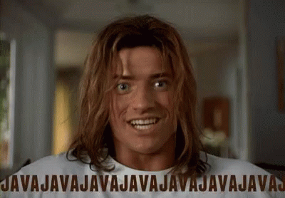 Brendan Fraser Java GIF