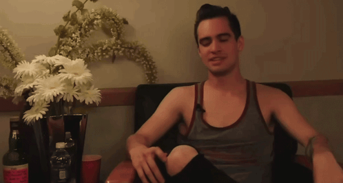 Brendon Urie Drunk History Of Fall Out Boy GIF
