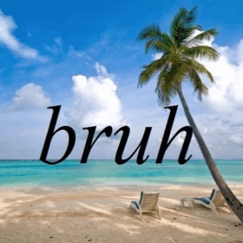 Bruh Beach Funny Meme