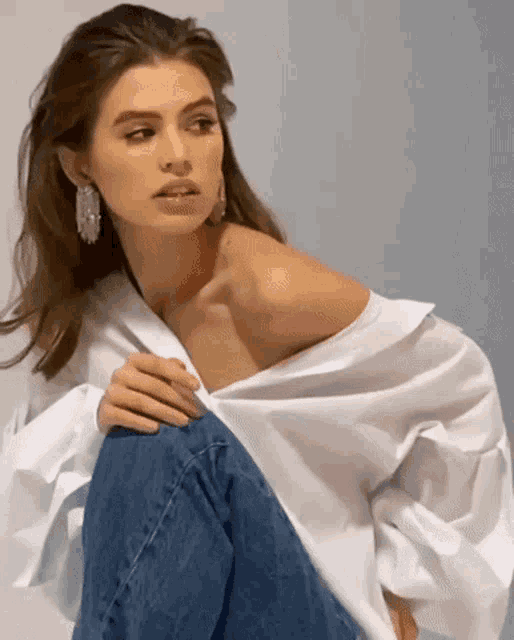 Brunette Model GIF