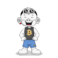 Btc Meme Bitcoin Laugh Sticker