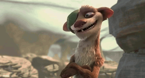Buck Talks Ice Age 3 Buckminster GIF