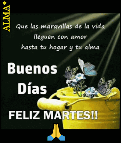 Buenos Dias Feliz Martes GIF