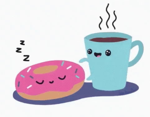 Buongiorno Con Il Caffé Caffettino Colazione Ciambella Donut Sveglia Svegliati Buongiornissimo GIF