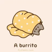 Burrito Pusheen GIF