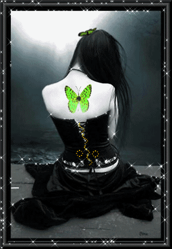 Butterfly Woman GIF