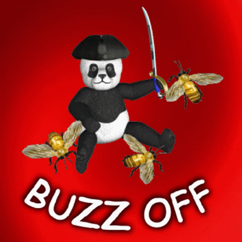 Buzz Off Go Away GIF