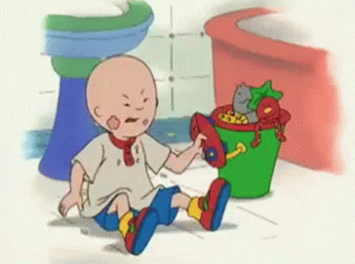 Caillou Tantrums GIF