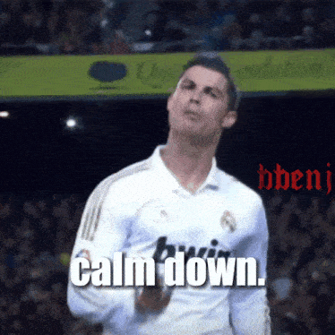 Calm Down Cr7 GIF